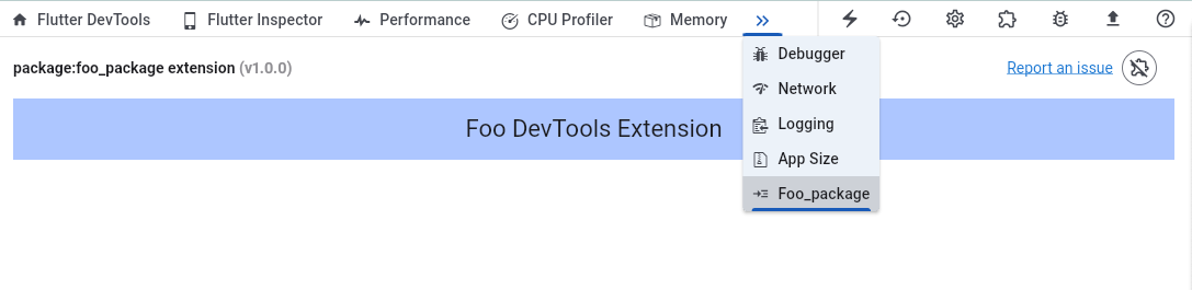 Example DevTools extension